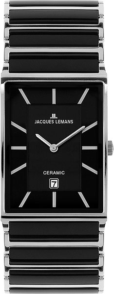 1-1593A  кварцевые наручные часы Jacques Lemans "High Tech Ceramic"  1-1593A