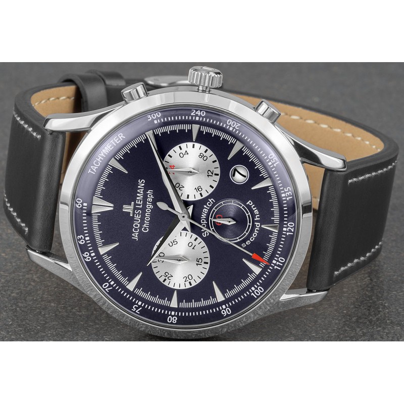 1-2068C  кварцевые наручные часы Jacques Lemans "Retro Classic"  1-2068C