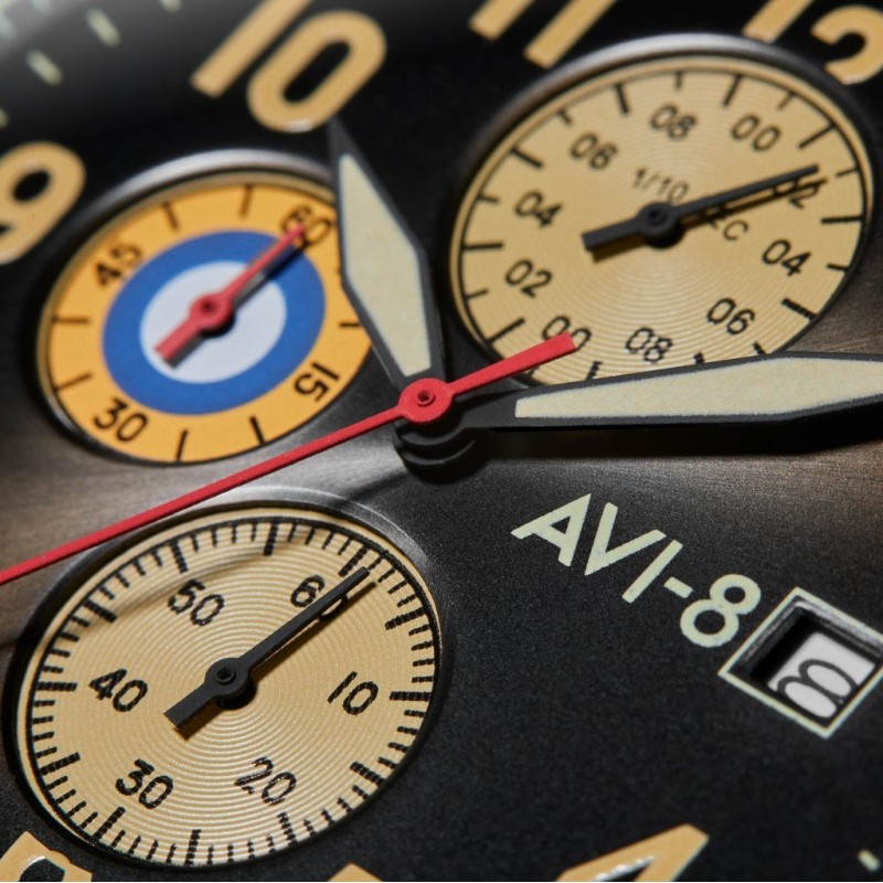 AV-4011-0K  кварцевые часы AVI-8 "Hawker Hurricane"  AV-4011-0K