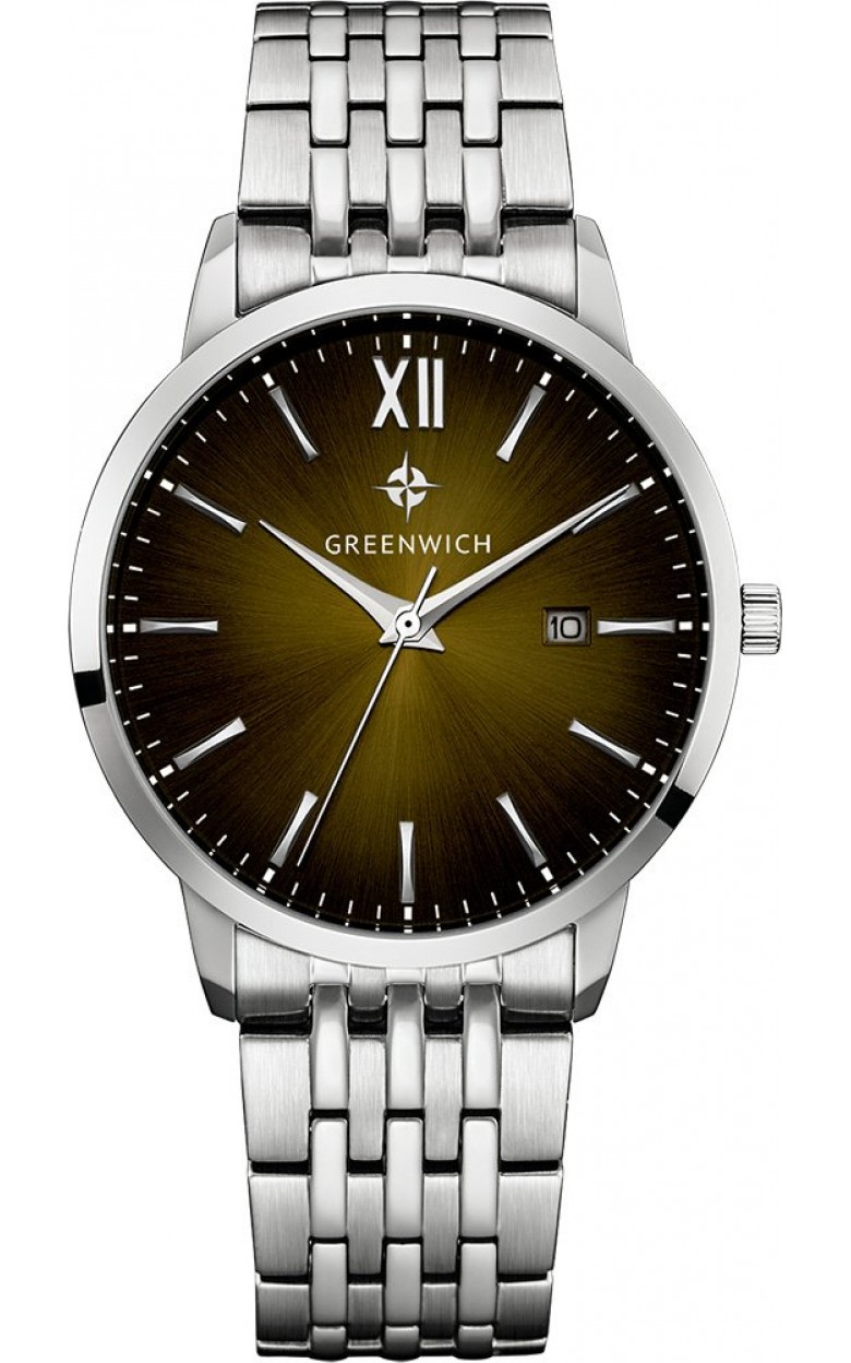GW 021.10.10  кварцевый wrist watches Greenwich "Bell" for men  GW 021.10.10