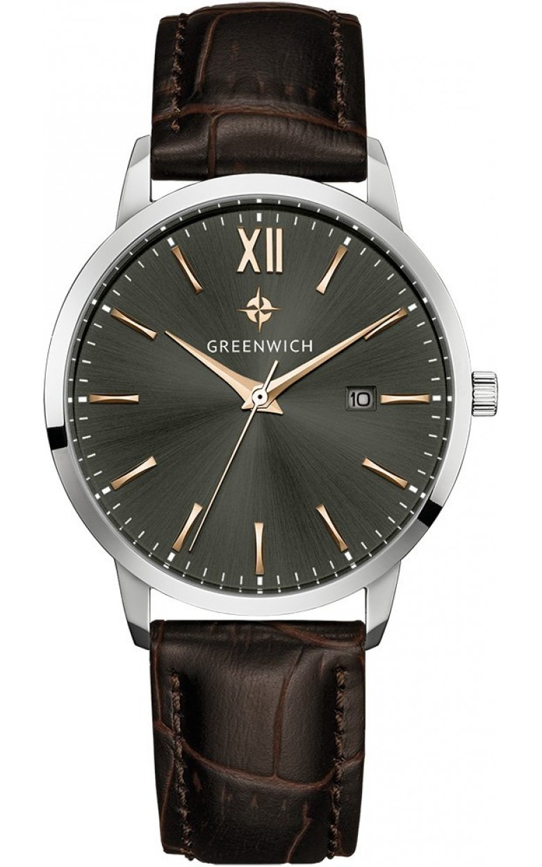 GW 021.12.14  кварцевый wrist watches Greenwich "Bell" for men  GW 021.12.14
