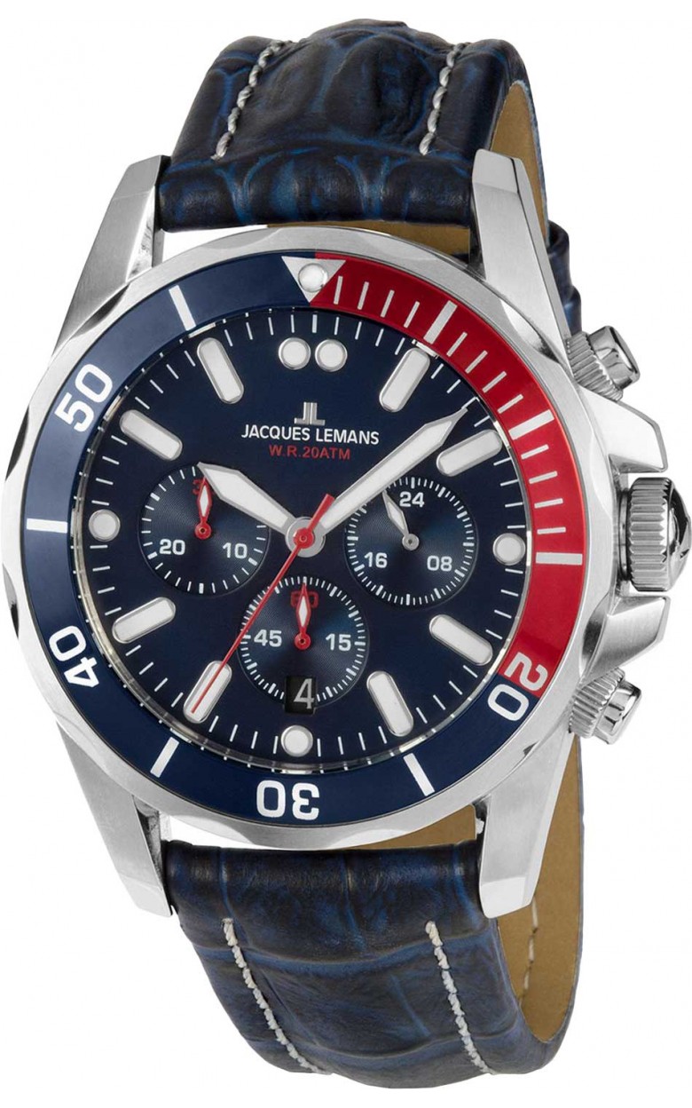 1-2091B  кварцевые наручные часы Jacques Lemans "Sport"  1-2091B
