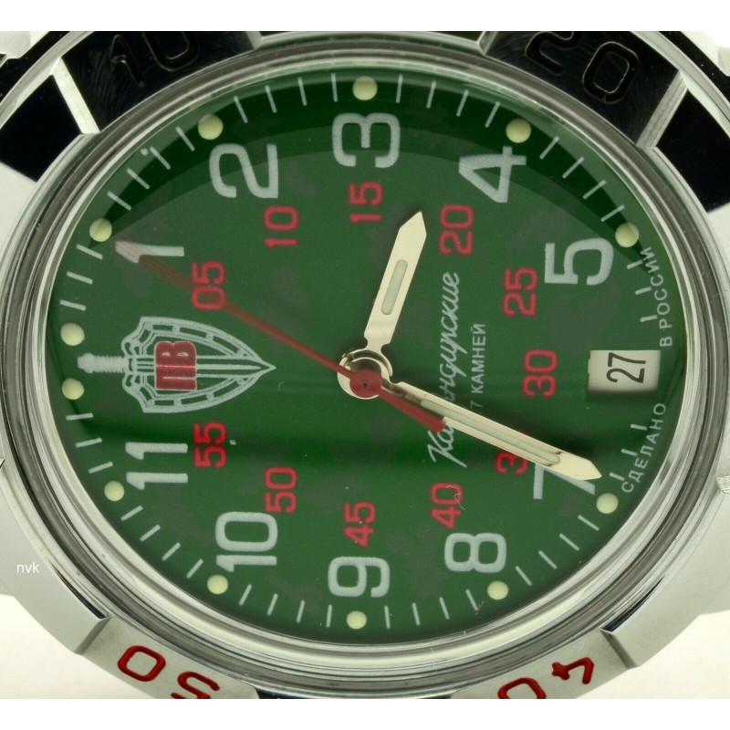 431950 russian механический wrist watches Vostok "Komandirskie" for men logo Пограничные войска  431950