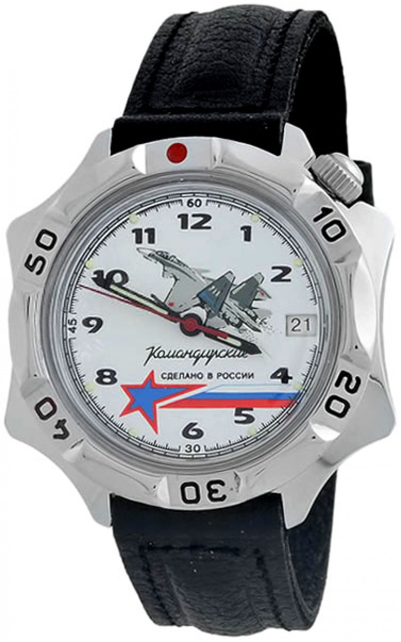 531764  механические наручные часы Восток "Командирские" логотип ВВС ВКС  531764