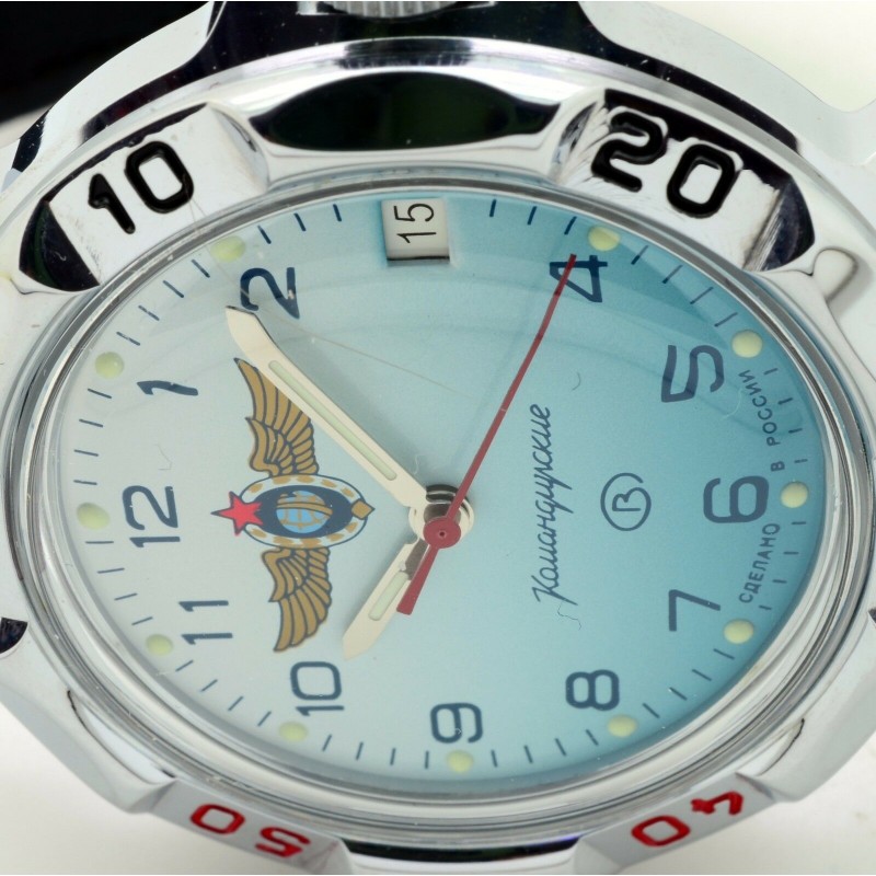 811958 russian механический wrist watches Vostok "Komandirskie" for men logo Вооруженные Силы  811958