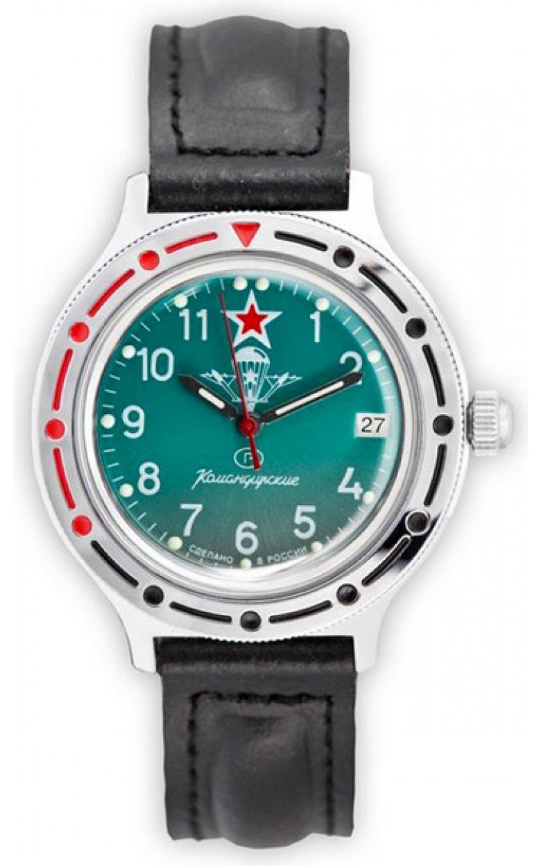 921307  механические наручные часы Восток "Командирские" логотип ВДВ  921307