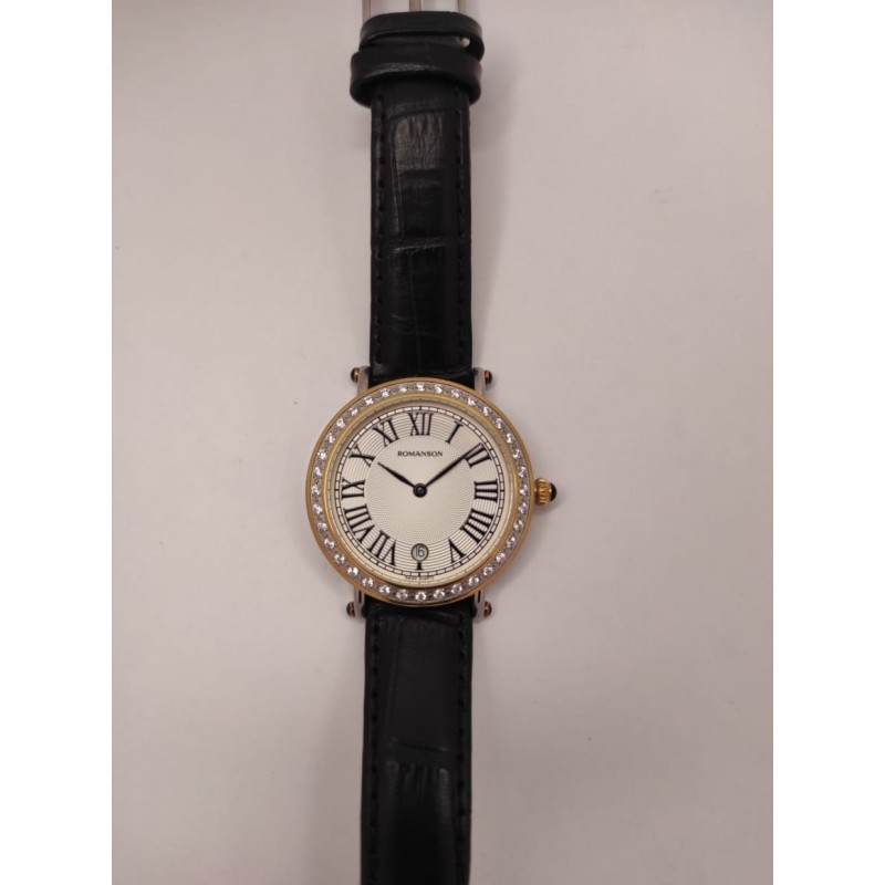 RL 1253Q LC(WH)BK_ucenka  Lady's watch кварцевый wrist watches Romanson  RL 1253Q LC&#40;WH&#41;BK_ucenka