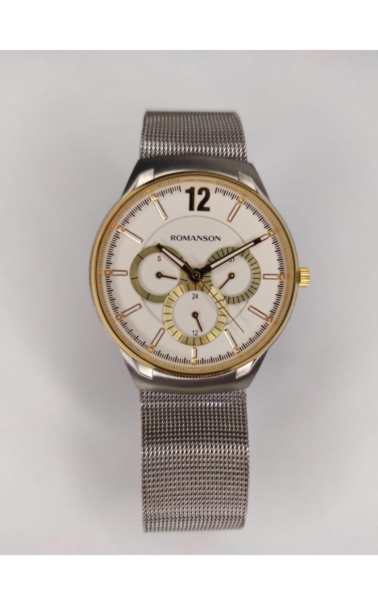 TM 4209FMC(WH)_ucenka  кварцевый wrist watches Romanson for men  TM 4209FMC&#40;WH&#41;_ucenka
