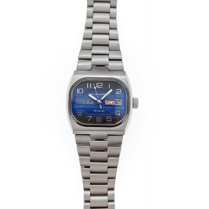0220299/100-2427 russian Men's watch механический automatic wrist watches Slava "телевизор Titanium"  0220299/100-2427