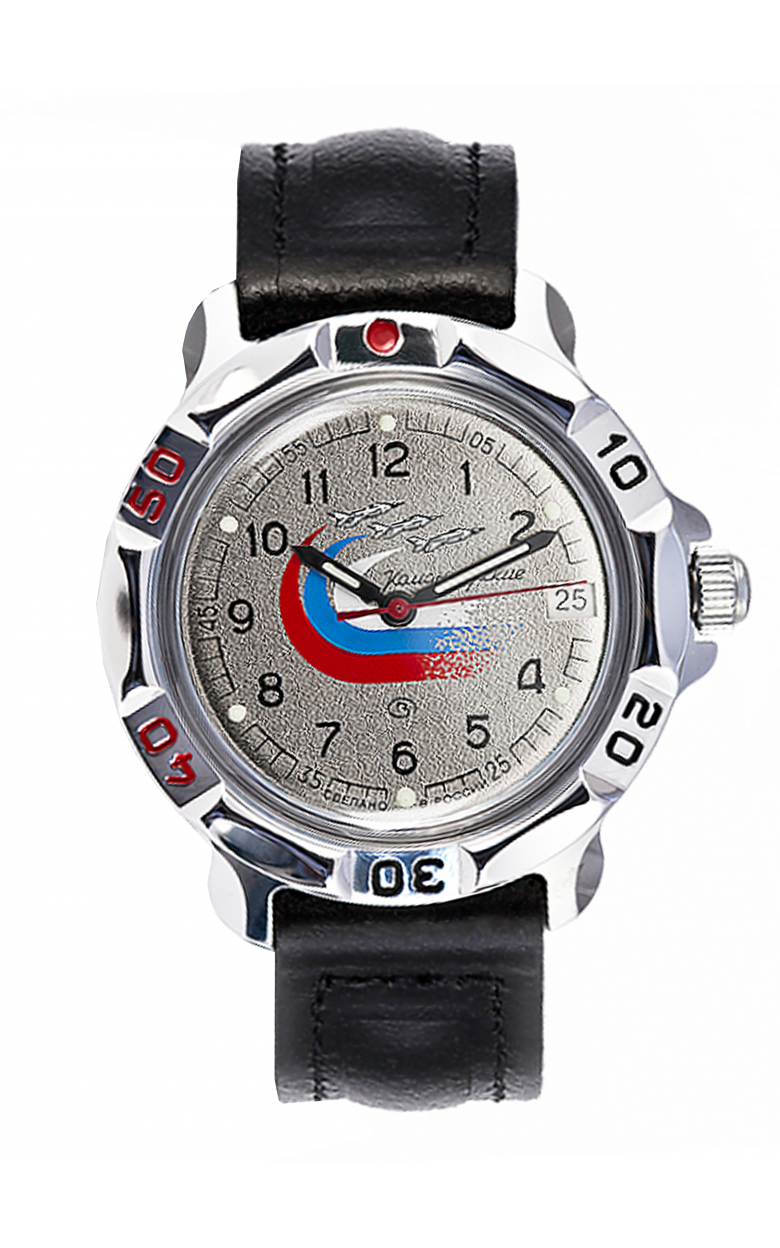811562  механические наручные часы Восток "Командирские" логотип ВВС ВКС  811562