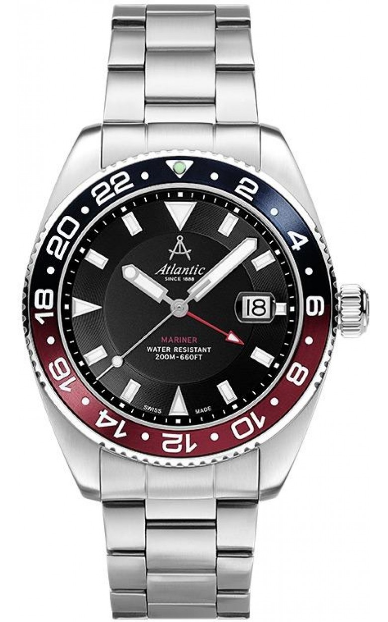 80575.41.61 swiss watertight Men's watch кварцевый wrist watches Atlantic  80575.41.61