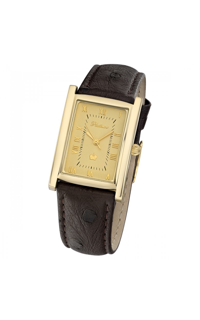 50260.415 russian gold кварцевый wrist watches Platinor  50260.415