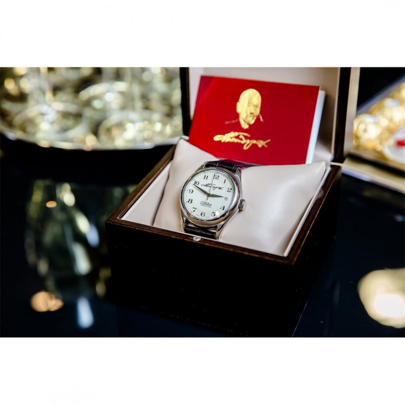 1490330/300-8215  Unisex механический automatic wrist watches Slava "галерея славы" logo автограф Ф.Бондарчука  1490330/300-8215