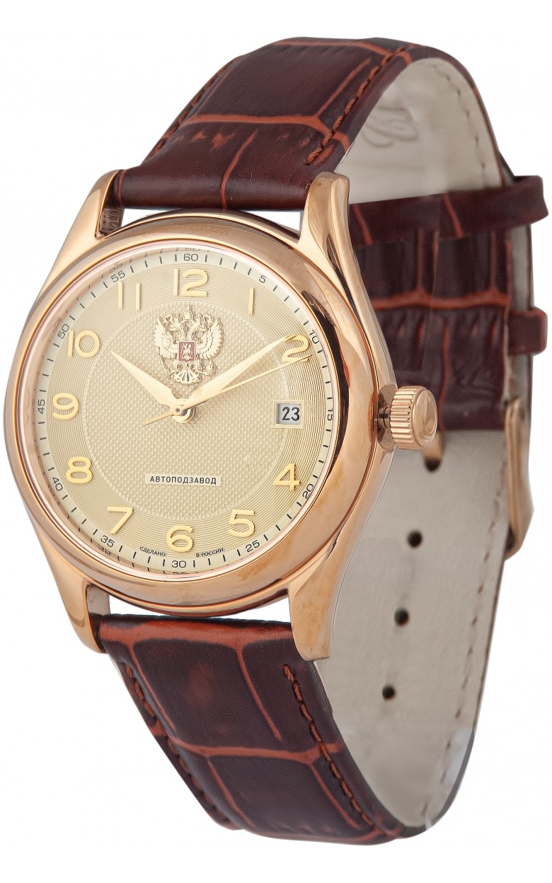 1493288/300-8215 russian wrist watches Slava "Premier" for men logo Герб РФ  1493288/300-8215