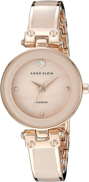1980BMRG  Lady's watch wrist watches Anne Klein "Diamond Dial"  1980BMRG