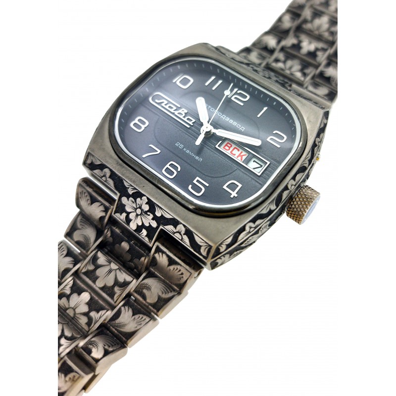 0220301/100-2427-01 0220301/100-2427-01 Wrist watch Slava tv mechanical с Automaticом с гравировкой