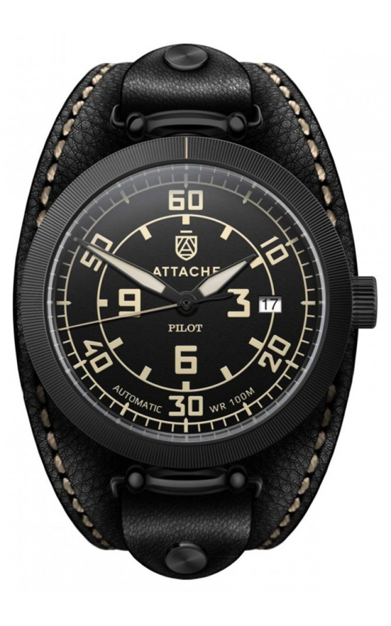 Pilot Black-BY russian Men's watch механический wrist watches attache (атташе)  Pilot Black-BY