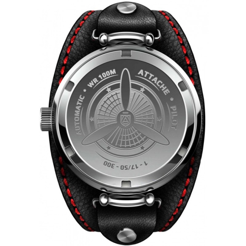 Pilot Steel-Lum russian Men's watch механический wrist watches attache (атташе)  Pilot Steel-Lum