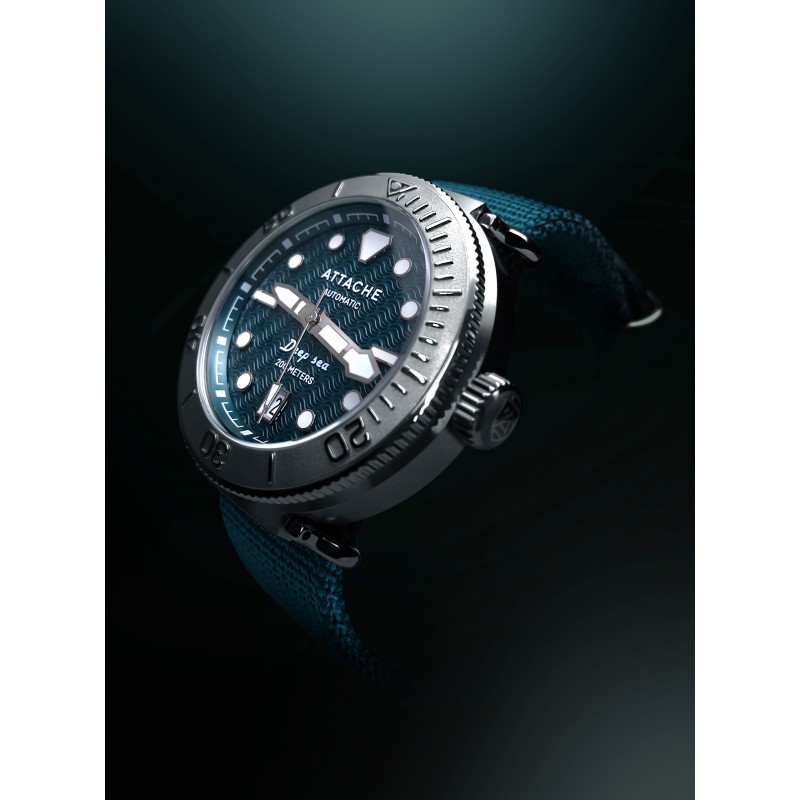 Deep Sea Green russian watertight механический wrist watches attache (атташе) for men  Deep Sea Green