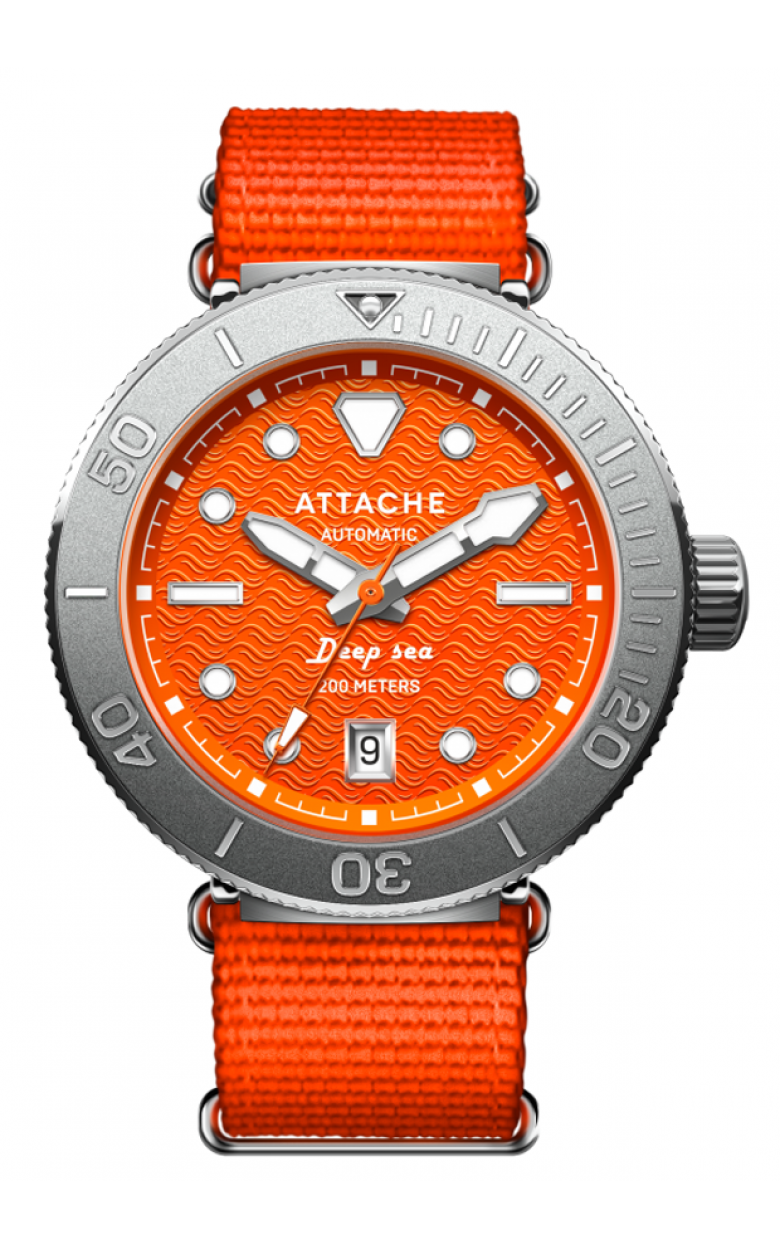 Deep Sea Orange  механические часы ATTACHE (АТТАШЕ)  Deep Sea Orange