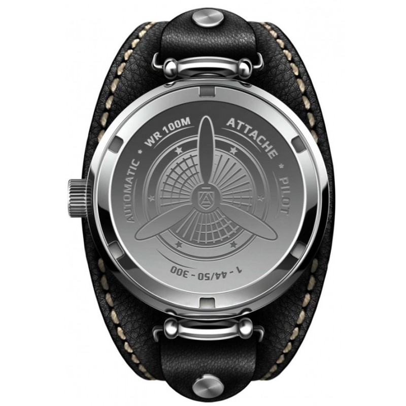 Pilot 24 Steel-Lum russian Men's watch механический wrist watches attache (атташе)  Pilot 24 Steel-Lum