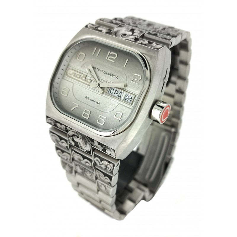 7620025/100-2427-02 7620025/100-2427-02 Wrist watch Slava tv mechanical с Automaticом с гравировкой