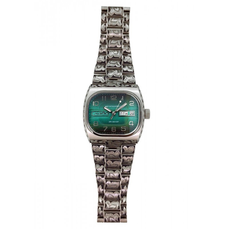 0220303/100-2427-04 0220303/100-2427-04 Wrist watch Slava tv mechanical с Automaticом с гравировкой