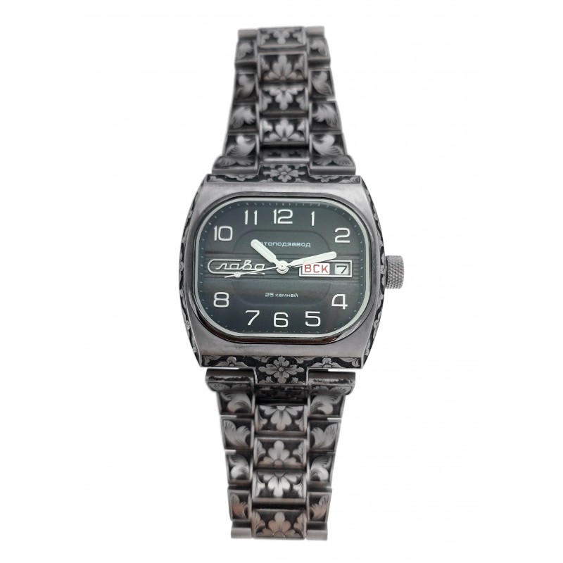 0220301/100-2427-02 0220301/100-2427-02 Wrist watch Slava tv mechanical с Automaticом с гравировкой