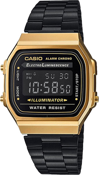 A168WEGB-1B  кварцевые наручные часы Casio "Vintage"  A168WEGB-1B