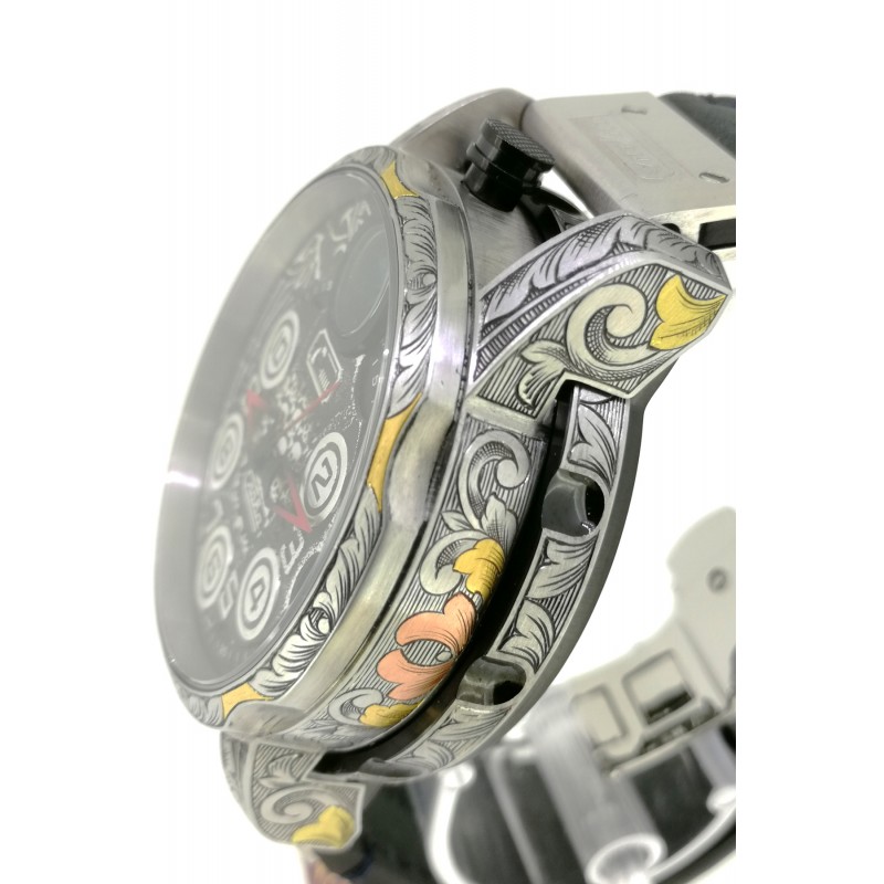 1900201/300-NH05-08 Часы наручные Слава авторские "Ruлетка" механические с автоподзаводом с гравировкой