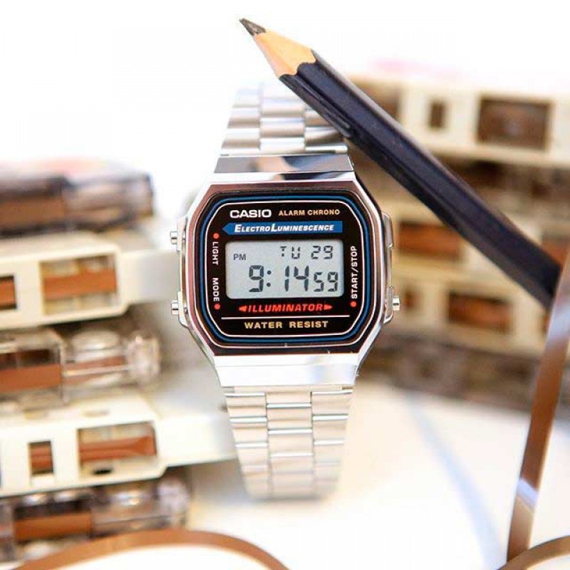 A168WA-1  кварцевые наручные часы Casio "черный"  A168WA-1