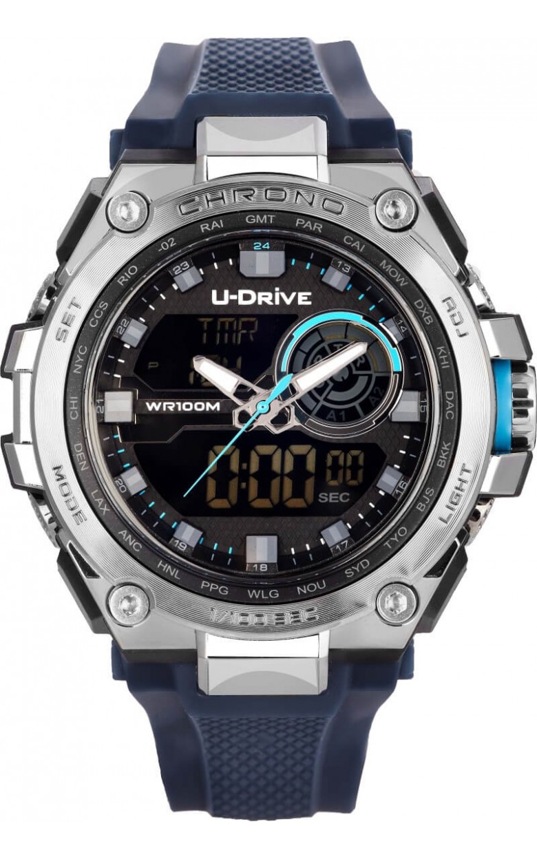 U 094.13.33  кварцевые наручные часы U-DRIVE "U 094"  U 094.13.33