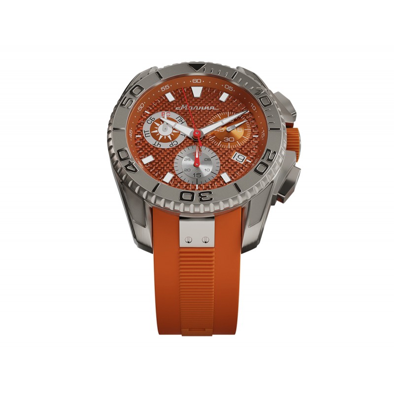 01001006-3.1 01001006-3.1 Wrist watch Molnija (Lightning) energy orange 3