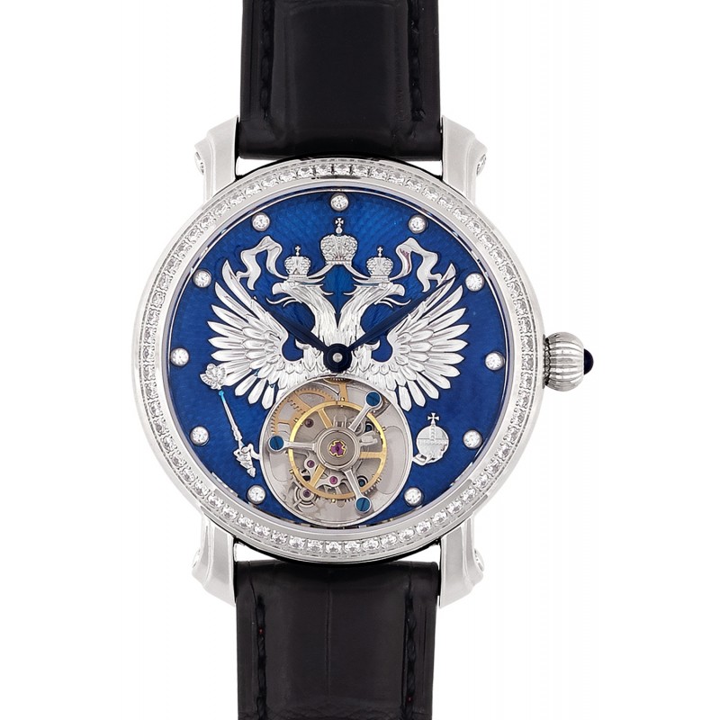 7460872/300-3400/68 7460872/300-3400/68 Wrist watch Slava Slava россии mechanical с tourbillonом 7460872/300-3400/68