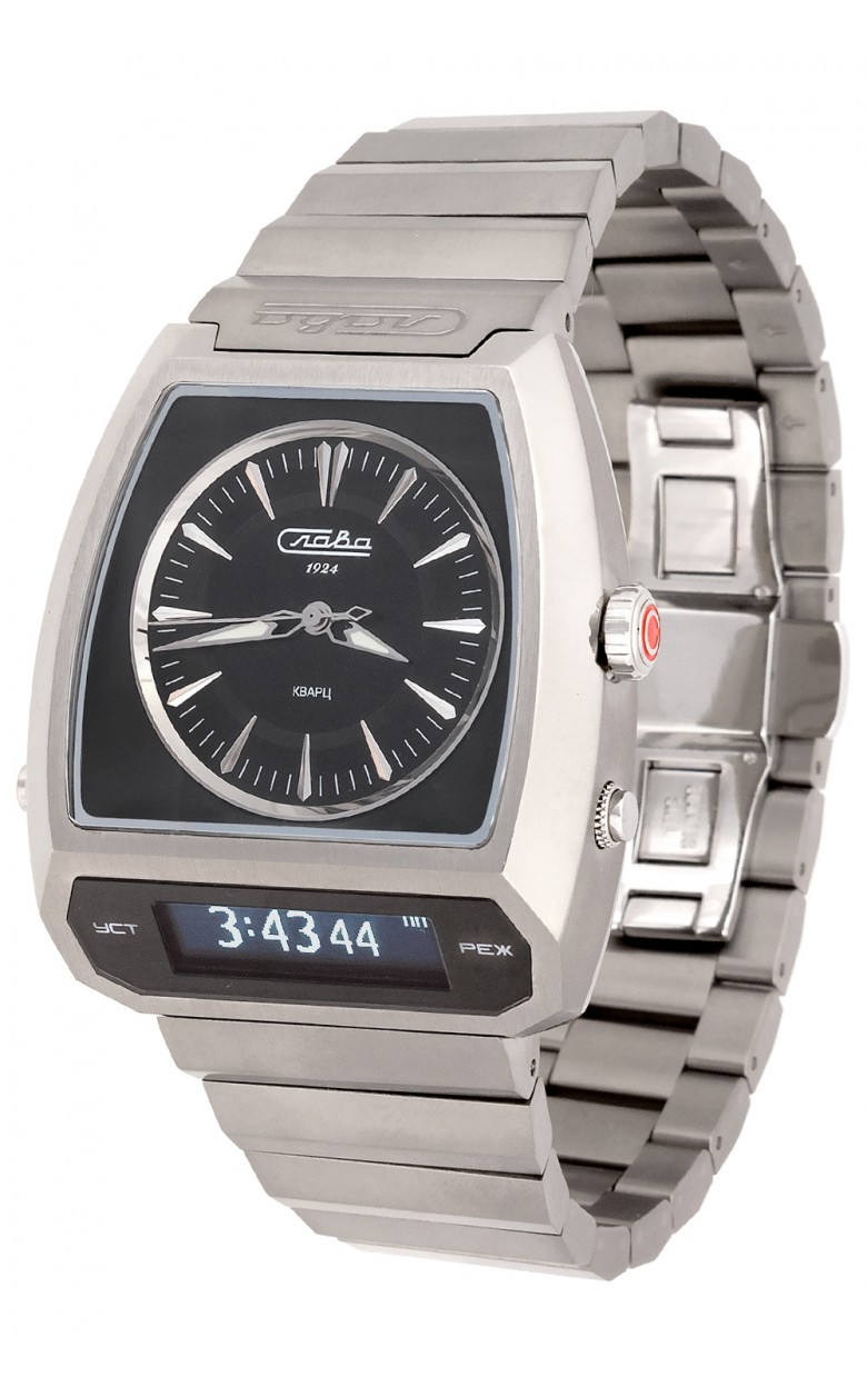 9000737/100-GL32 9000737/100-GL32 Wrist watch Slava погоня quartz электронно-mechanical 9000737/100-gl32