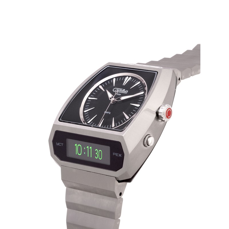 9002737/100-GL32 9002737/100-GL32 Wrist watch Slava погоня quartz электронно-mechanical 9002737/100-gl32