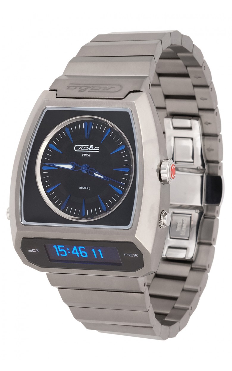 9007738/100-GL32 9007738/100-GL32 Wrist watch Slava погоня quartz электронно-mechanical 9007738/100-gl32