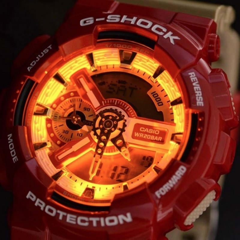 GA-110CS-4A  кварцевые наручные часы Casio "G-Shock"  GA-110CS-4A