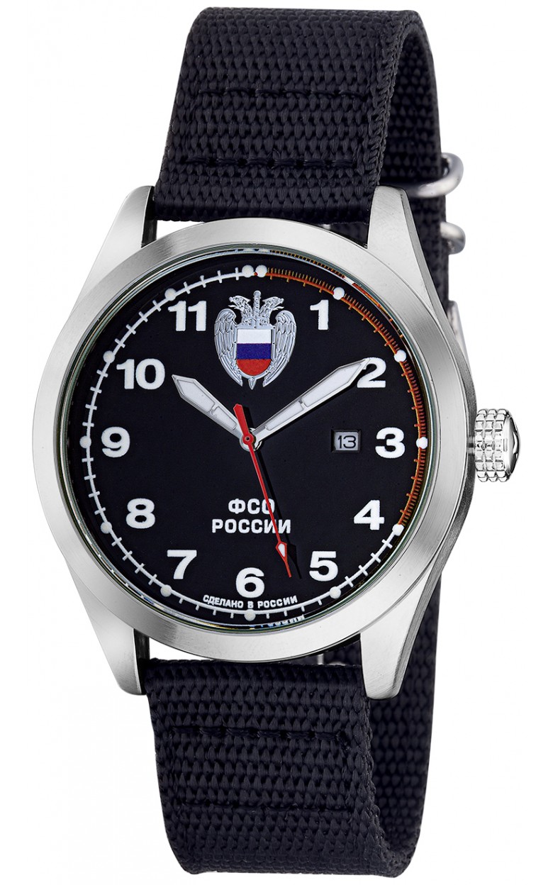 С2861325-2115-09  кварцевые часы Спецназ "Атака" логотип ФСО РФ  С2861325-2115-09