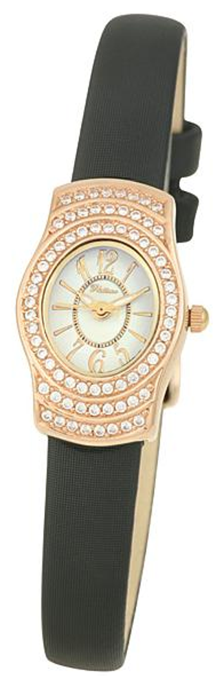 96156.107 russian gold Lady's watch кварцевый wrist watches Platinor "веста"  96156.107