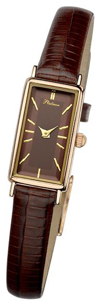 42530.703 russian gold Lady's watch кварцевый wrist watches Platinor "констанция"  42530.703
