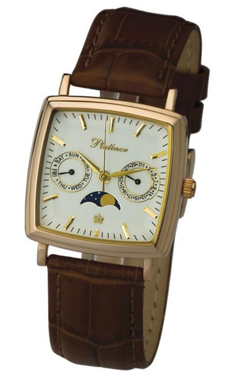 58550.103 russian gold Men's watch кварцевый wrist watches Platinor "бриз"  58550.103