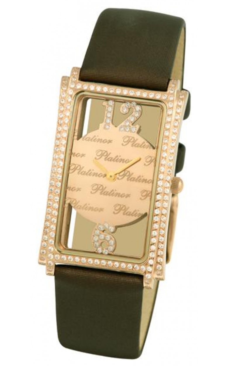 96056.429 russian gold Lady's watch кварцевый wrist watches Platinor "дженнифер"  96056.429