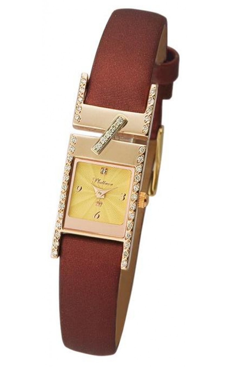 98851-4.412 russian gold кварцевый wrist watches Platinor "моNika" for women  98851-4.412