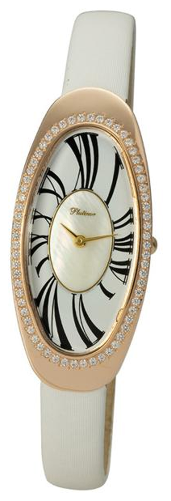92856.317 russian gold Lady's watch кварцевый wrist watches Platinor "стефани"  92856.317