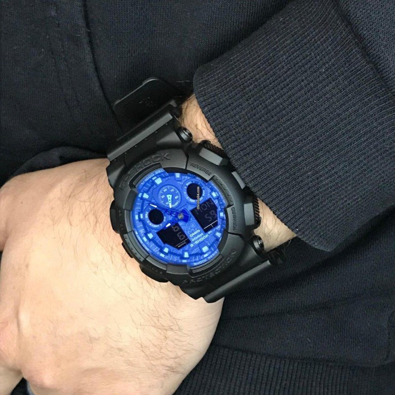 GA-100BP-1A  наручные часы Casio "G-Shock"  GA-100BP-1A