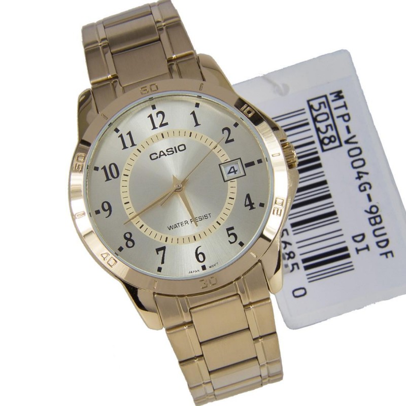 MTP-V004G-9B  кварцевые наручные часы Casio "Collection"  MTP-V004G-9B