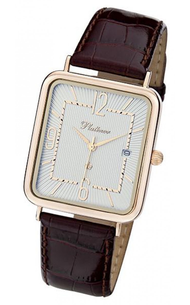 54630.210 russian gold Men's watch кварцевый wrist watches Platinor "атлант"  54630.210