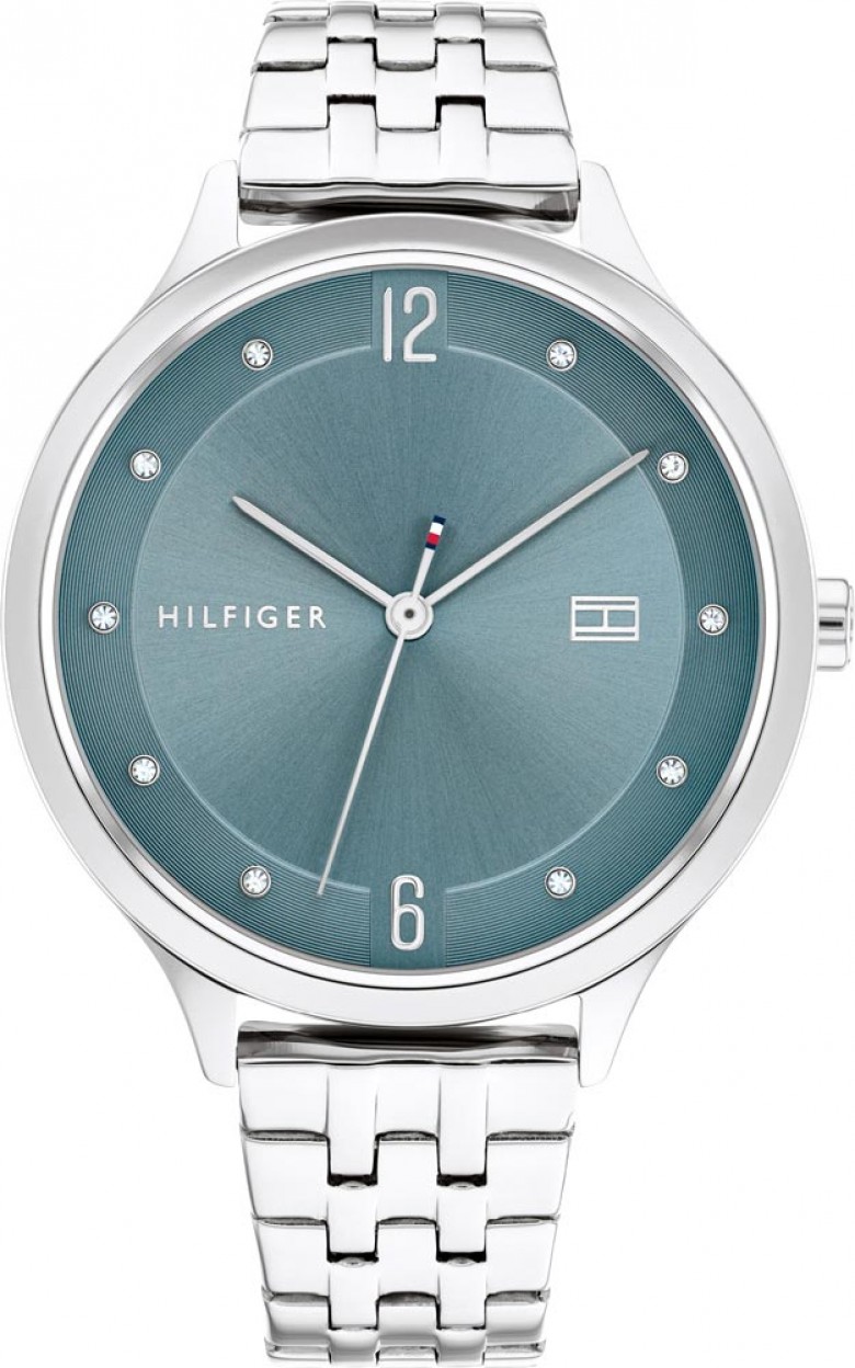 1782433  кварцевые наручные часы TOMMY HILFIGER "Classic" логотип метки  1782433