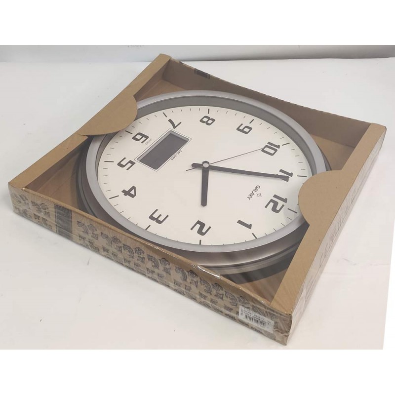 T-1971-S Настенные часы с термометром и гигрометром GALAXY T-1971-S